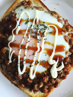 サクッとろ♡納豆エッグトースト-レシピのメイン写真