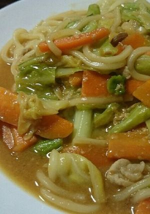 味噌焼きうどん-レシピのメイン写真