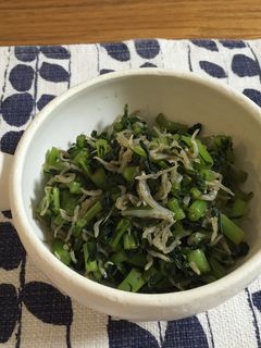 ご飯のお供♪大根の葉とじゃこの炒り煮-レシピのメイン写真