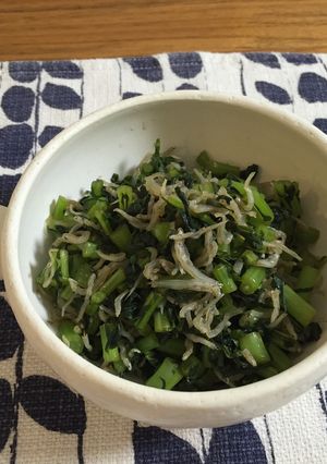 ご飯のお供♪大根の葉とじゃこの炒り煮-レシピのメイン写真