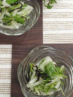 水菜と大根の塩昆布サラダ-レシピのメイン写真