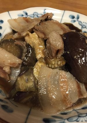 簡単なのに激うま！茄子とバラ肉の旨煮-レシピのメイン写真