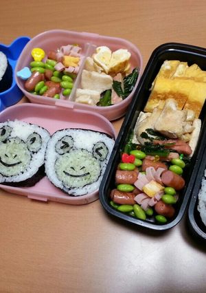 お弁当/キャラ弁/遠足/カエル/2015-レシピのメイン写真