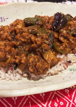 とってもヘルシー大豆ミートの茄子カレー-レシピのメイン写真