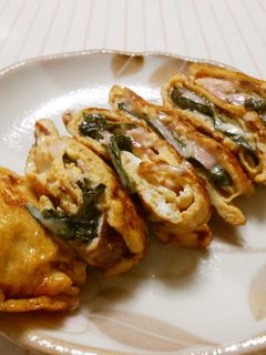 大葉入り☆チーズベーコン玉子焼き-レシピのメイン写真