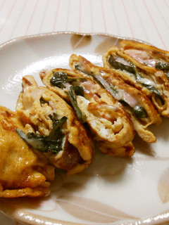 大葉入り☆チーズベーコン玉子焼き-レシピのメイン写真