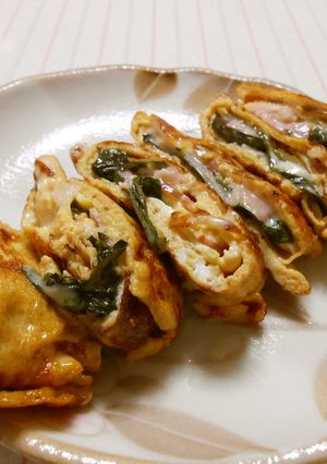 大葉入り☆チーズベーコン玉子焼き-レシピのメイン写真