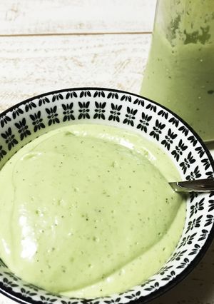デサート感覚☆食べるグリーンスムージー-レシピのメイン写真
