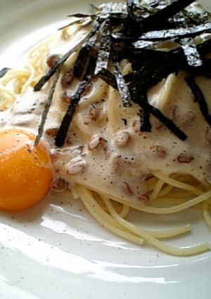 フワフワとろりん納豆パスタ！-レシピのメイン写真