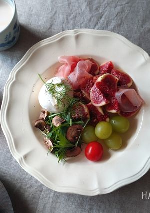 いちじくと生ハムのブッラータサラダ-レシピのメイン写真