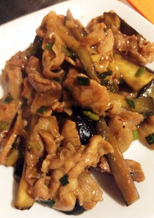 豚肉となすのなんちゃって中華風炒め-レシピのメイン写真
