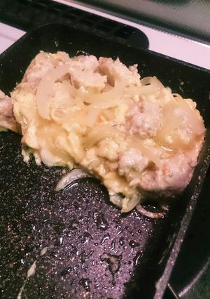弁当のスペース埋め~余った鶏団子で親子丼-レシピのメイン写真
