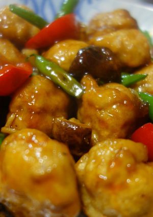 ふわふわ鶏団子の甘酢あん-レシピのメイン写真