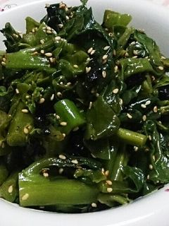 胡麻油香る!ツルムラサキの韓国風和え物★-レシピのメイン写真