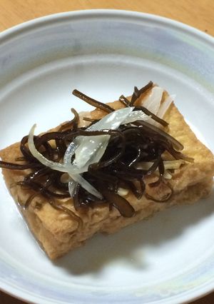 厚揚げの塩昆布蒸し-レシピのメイン写真