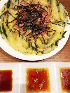 山芋入り!簡単にらチジミ-レシピのメイン写真