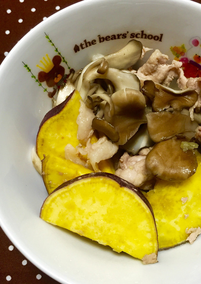 時短！さつまいも豚肉舞茸のバターしょうゆ-レシピのメイン写真