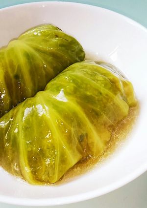 葉を茹でない＊あんかけロールキャベツ-レシピのメイン写真