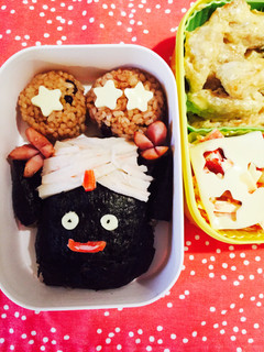 簡単キャラ弁!ドラゴンボールミスターポポ-レシピのメイン写真