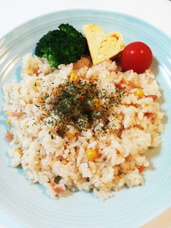 ベーコンとコーンのピラフ-レシピのメイン写真