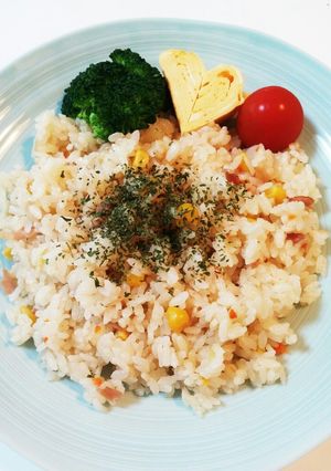 ベーコンとコーンのピラフ-レシピのメイン写真