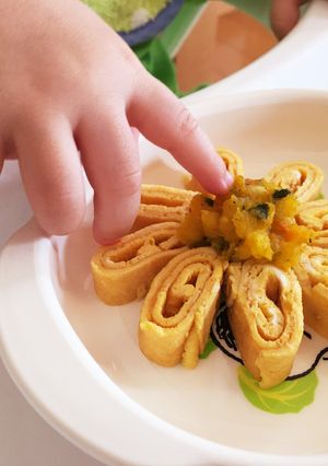 離乳食 後期 手づかみしたくなる朝ごはん-レシピのメイン写真