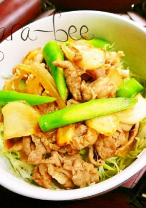 簡単♡ダイエッターの為のガリ豚キャベツ丼-レシピのメイン写真