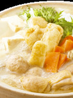 鶏肉と肉だんごのごま豆乳鍋-レシピのメイン写真