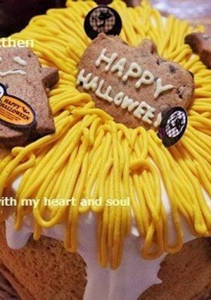 ハロウィンパンプキンクリームケーキ-レシピのメイン写真