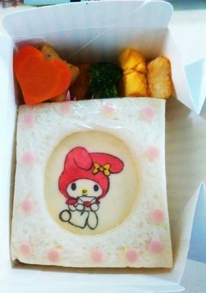 マイメロディサンドイッチ弁当-レシピのメイン写真