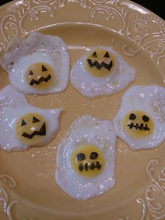 ♡うずらの卵の目玉焼き♡ハロウィン弁当-レシピのメイン写真