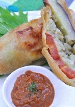 京野菜のライス春巻き~賀茂なす＆ソース～-レシピのメイン写真