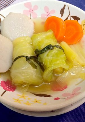 簡単っ！冷凍ロールキャベツ 中華味-レシピのメイン写真
