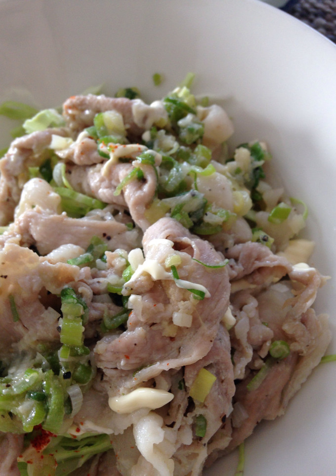 マヨが合う☆ネギ塩豚丼-レシピのメイン写真