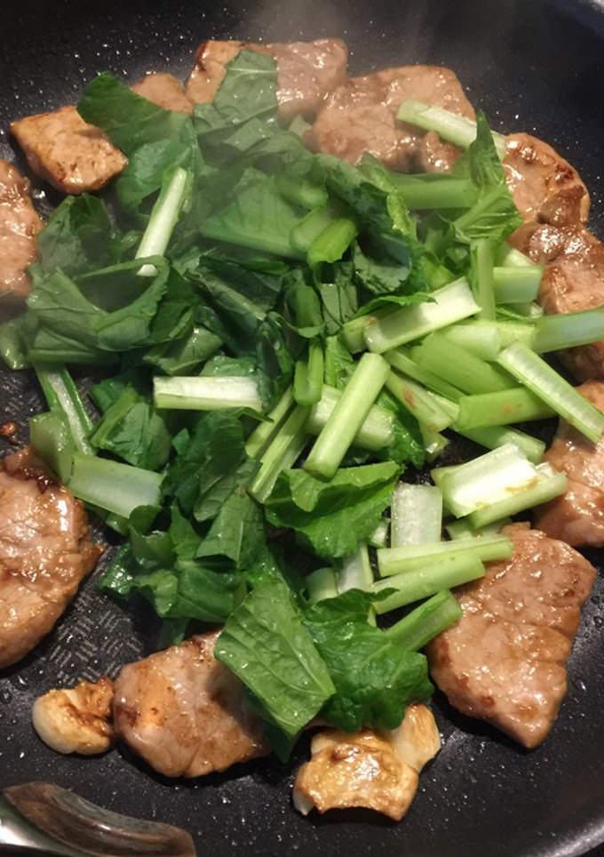 豚肉と小松菜の醤油炒め-レシピのメイン写真