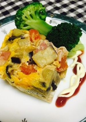 レンジで簡単スペイン風オムレツ-レシピのメイン写真