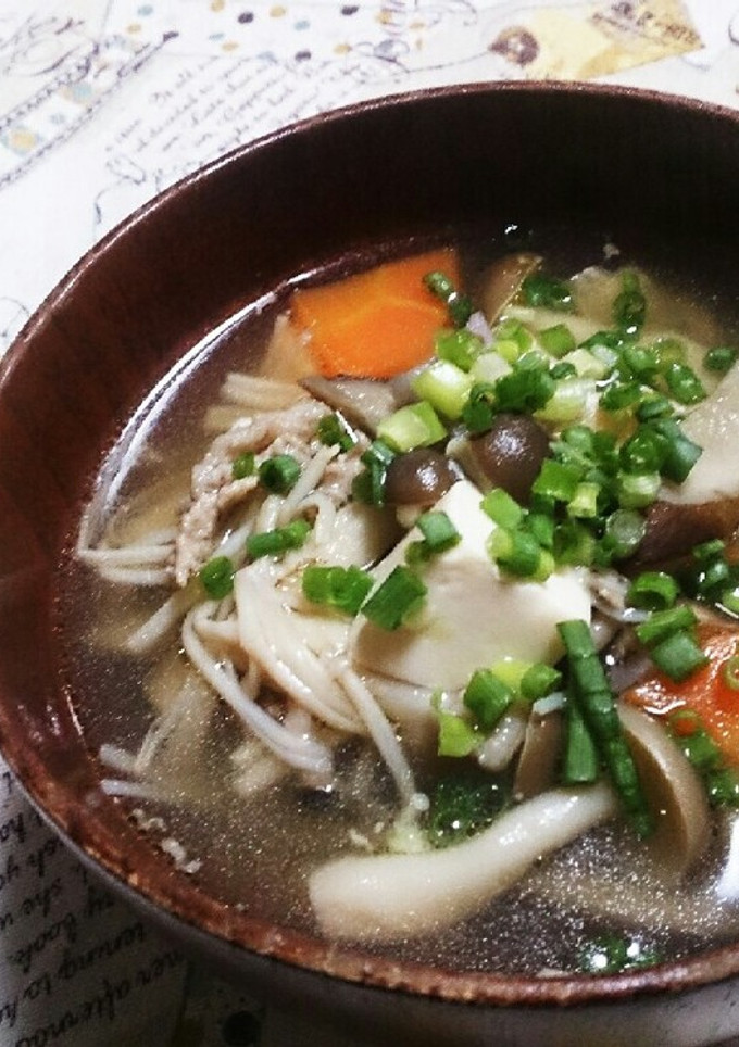 “給食の”きのこ汁-レシピのメイン写真