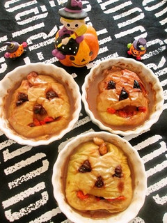 ハロウィンに☆焼きりんごおばけ-レシピのメイン写真