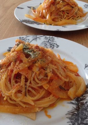 コクとスパイス広がる！アマトリチャーナ-レシピのメイン写真