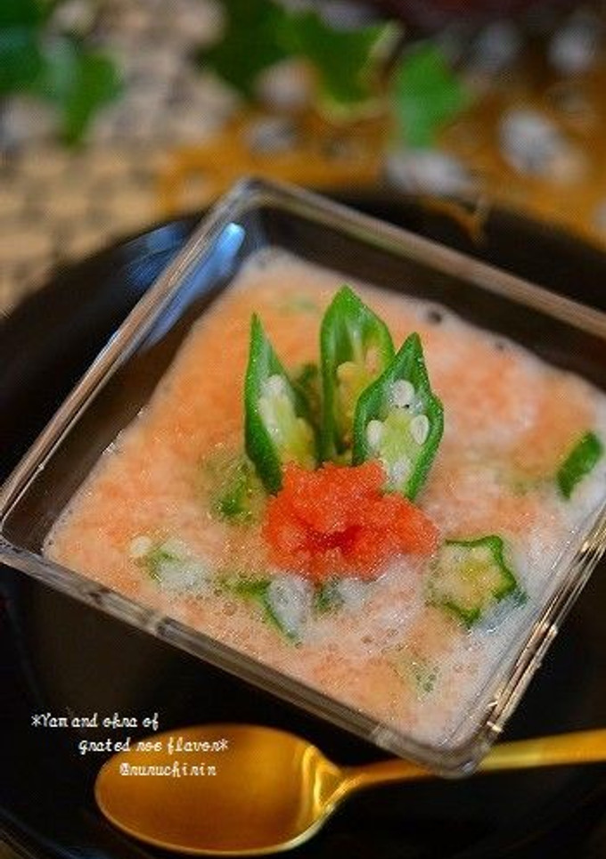 ✿長芋とオクラのすり流し風＠明太子風味で-レシピのメイン写真
