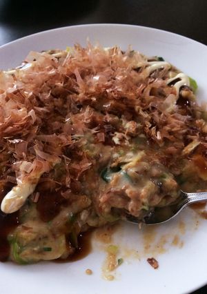 余ったおかゆでもんじゃ焼き♬-レシピのメイン写真