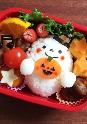 キャラ弁☆おばけちゃん☆ハロウィン-レシピのメイン写真