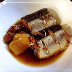 รูปของ 圧力鍋で簡単 秋刀魚の梅煮