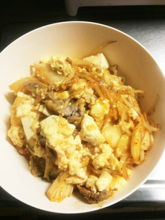 ☆ズボラ飯☆file8豚キムチ豆腐-レシピのメイン写真