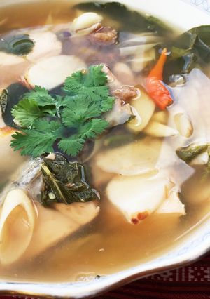 タイ♡辛くて酸っぱい鮭のスープ-レシピのメイン写真