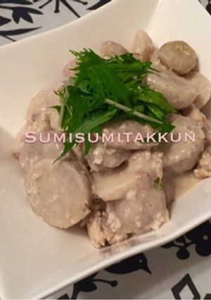 里芋と鶏そぼろの豆乳煮♡-レシピのメイン写真