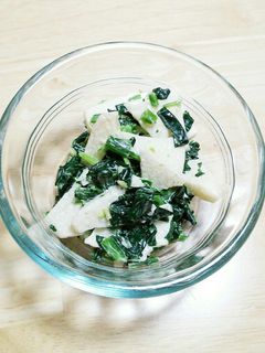 ほうれん草とりんごのサラダ-レシピのメイン写真