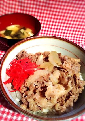我が家の牛丼-レシピのメイン写真