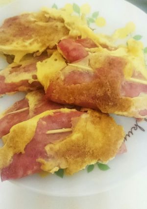 ☆ハムのはさみ焼きピカタ風★-レシピのメイン写真