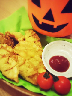ハロウィンに☆かぼちゃサモサ-レシピのメイン写真